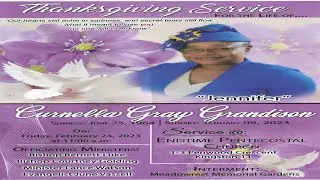 Curnella Grandison Funeral Service