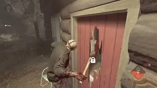 Джейсон из 3 части на джостике против игроков на ПК Friday the 13th The Game