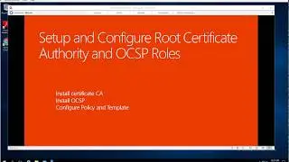 Setup and Configure Root CA   PKI Certificate   Server 2016