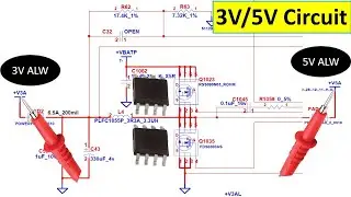 How to Check 3VALW and 5VALW Circuit on Laptop Motherboard With multimeter