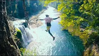 CLIFF JUMPING OFF AMERICA'S MOST BEAUTIFUL WATERFALLS pt1 | 4K