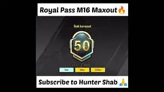 C3S8 Royal Pass M16 Maxout | Royal Pass RP M16 Max Level 50 | Rp M16 Maxing Out PUBG/BGMI #shorts