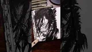 [ASMR] Drawing Miyamoto Musashi - Vagabond  #satisfying #asmr #anime