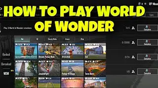 HOW TO PLAY WORLD OF WONDER CREATION IN BGMI | PLAY 3 WORLD OF WONDER CREATION MISSION IN BGMI