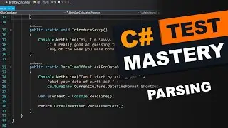 TEST: Parsing - C# Mastery Course