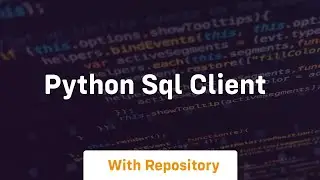 python sql client