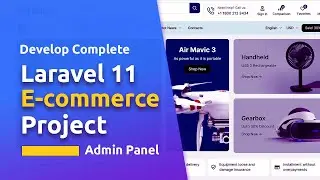 Laravel 11 Ecommerce Project Admin Panel Setup | Step By Step | Laravel Tutorial In Bangla