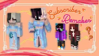 Remaking My SUBSCRIBERS' Minecraft Skins! (Part 2)