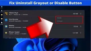 How To Uninstall Built-in and Third-Party Windows 11 apps (Uninstall Button Gray out or Disable)