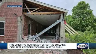 Fire chief: No injuries after partial building collapse at Profile School in Bethlehem