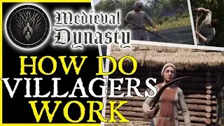 Medieval Dynasty | How do VILLAGERS WORK 👨‍🌾👷| Guide & Tips