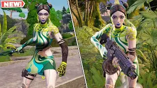 Fortnite Designer Tsuki Skin GAMEPLAY! (Tsuki Remix Skin)