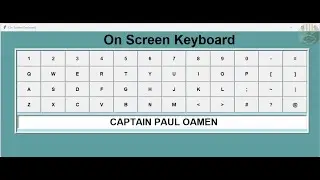 How to Create an On-Screen Keyboard in Python