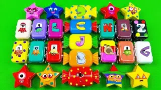 Numberblocks – Looking Rainbow SLIME with Suitcase, Star, Candy Coloring! Satisfying Videos ASMR