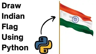 Draw Indian Flag Using Python | #happyindependenceday #15august