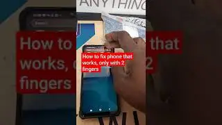 how to fix 2 fingers touch on samsung.