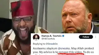 Mohammed Hijab Insults Alex Jones and His Mother & Wife, Muslims Want to Delete It