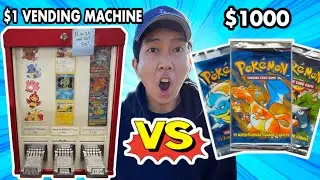 $1 Pokemon VENDING MACHINE VS Booster Packs