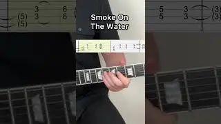 Smoke On The Water Guitar + Tabs #guitartabstutorial #guitartabs #guitar cover#guitarbeginner