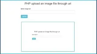 PHP Upload an Image from Url using Ajax