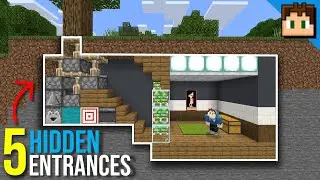 5 HIDDEN ENTRANCES For YOUR Minecraft Base!