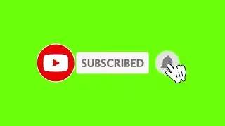 Green Screen Animated Subscribe Button || Free download link|| Green Screen Effects