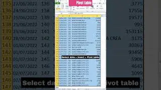 Best use of Pivot table #shorts #shortvideo #ytshorts #excel #exceltutorial #excelshorts
