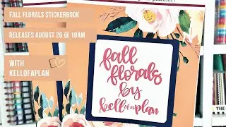 Fall Florals Sticker Book Flipthrough