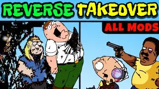 Friday Night Funkin Every Darkness Takeover Reversed Mods | Family Guy (FNF/Pibby/New/FANMADE)