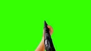 Green Screen First Person Shot Gun video effects and lockdown light