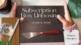 September 2023 Stationary and Penspiration Subscription Box Unboxing | Cloth and Paper