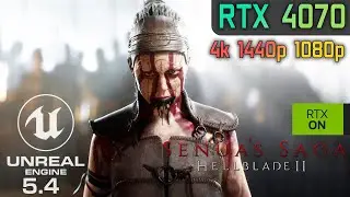 RTX 4070 Hellblade 2 Senua’s Saga | Unreal Engine 5.4 | Ray Tracing | DLSS 3.7 Frame Generation