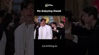 CAT Exam vs Diwali | CAT aspirants enjoying Diwali #shorts #memes #iim #catexam #cat2024