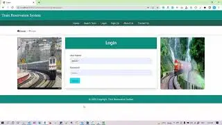 Train Reservation Project in Java using JSP, Servlet and MYSQL
