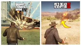 GTA IV vs RDR 2 - Physics Battle!