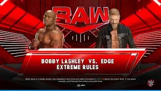 WWE 2K23 PC - Bobby Lashley VS Edge - Extreme Rules [4K]