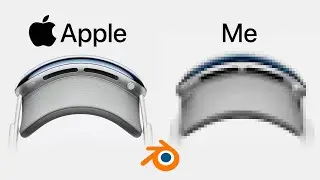 I made Apple Vision Pro using Blender