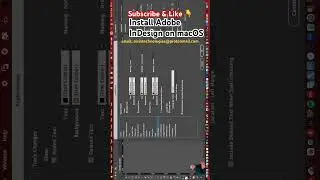 Install Adobe InDesign on macOS #adobeindesign #adobe #shorts #macos #shortvideo #macosventura 💻🖥️