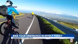 New downhill bike law, limiting commercial tour rides down Haleakala, now in effect on Maui