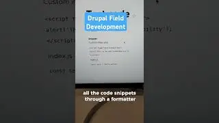 Drupal Field Development #drupal