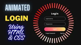 Animated Login Form using Html & CSS Only