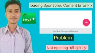 How To Fix text plus loading Sponsored Content Error Fix