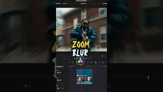 Zoom blur effect in DaVinci Resolve