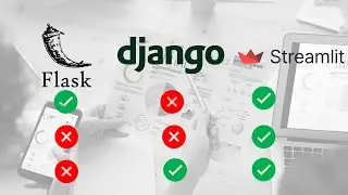 What is difference between Streamlit, Django, Flask