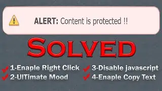 Solve  ALERT: Content is Protected | Enable right click