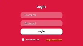 Tailwind CSS Tutorial : How to Create an Animated Login Form Page using Tailwind CSS.