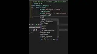 Python Tips - Traffic Signal Simulator #python #programming #shortvideo #shorts #viral