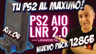 🟢 PS2 AIO LNR Pack 128Gb de Puro RETRO! Juegos USB MX4 o SMB con RetroArch FMCB y OPL Rev.04 2025