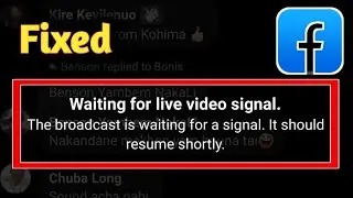 Facebook waiting for live video signal The broadcast is waiting for the signal problem solved