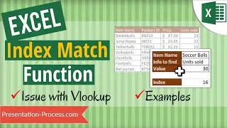 How to use Index and Match function (Advanced Excel)